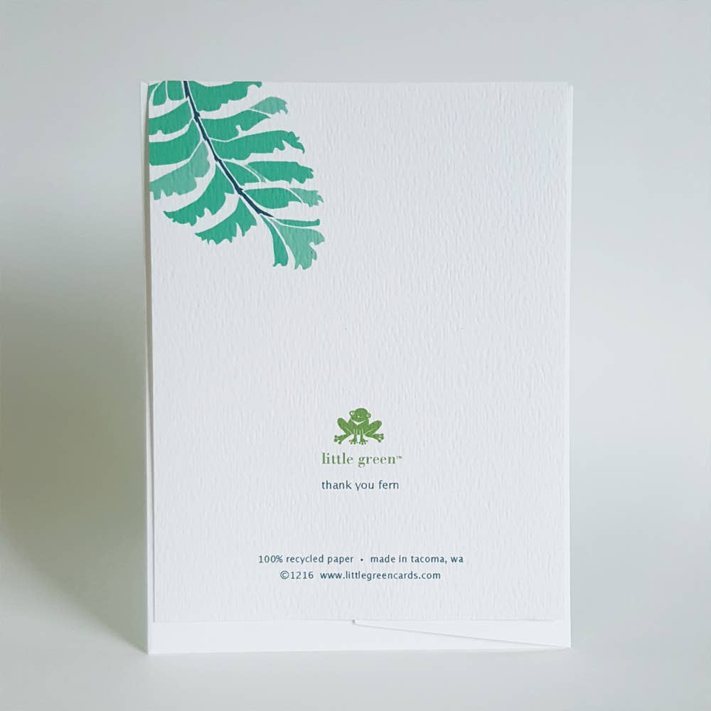 Fern Botanical Thank You Card - Image 2