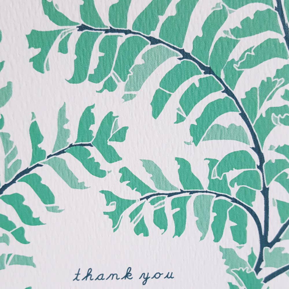 Fern Botanical Thank You Card - Image 3