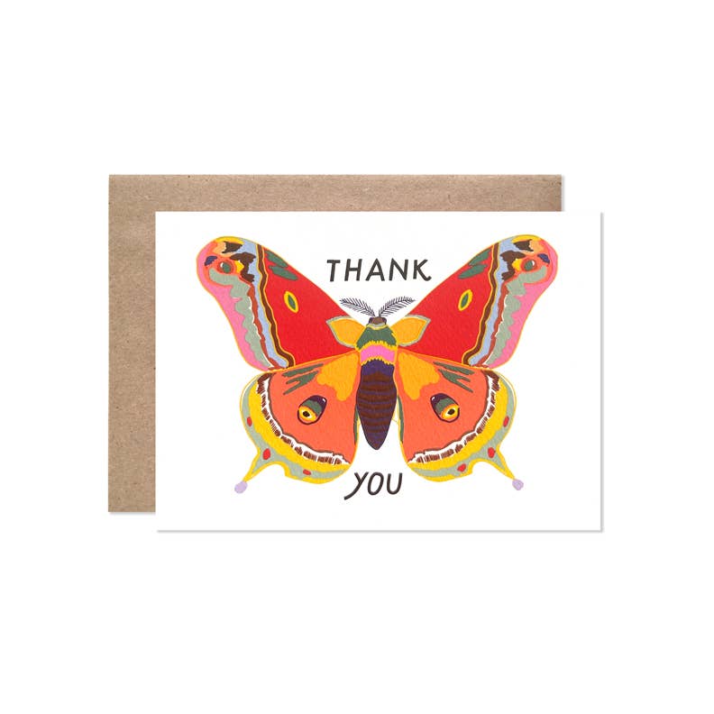 Moth Thank You Card