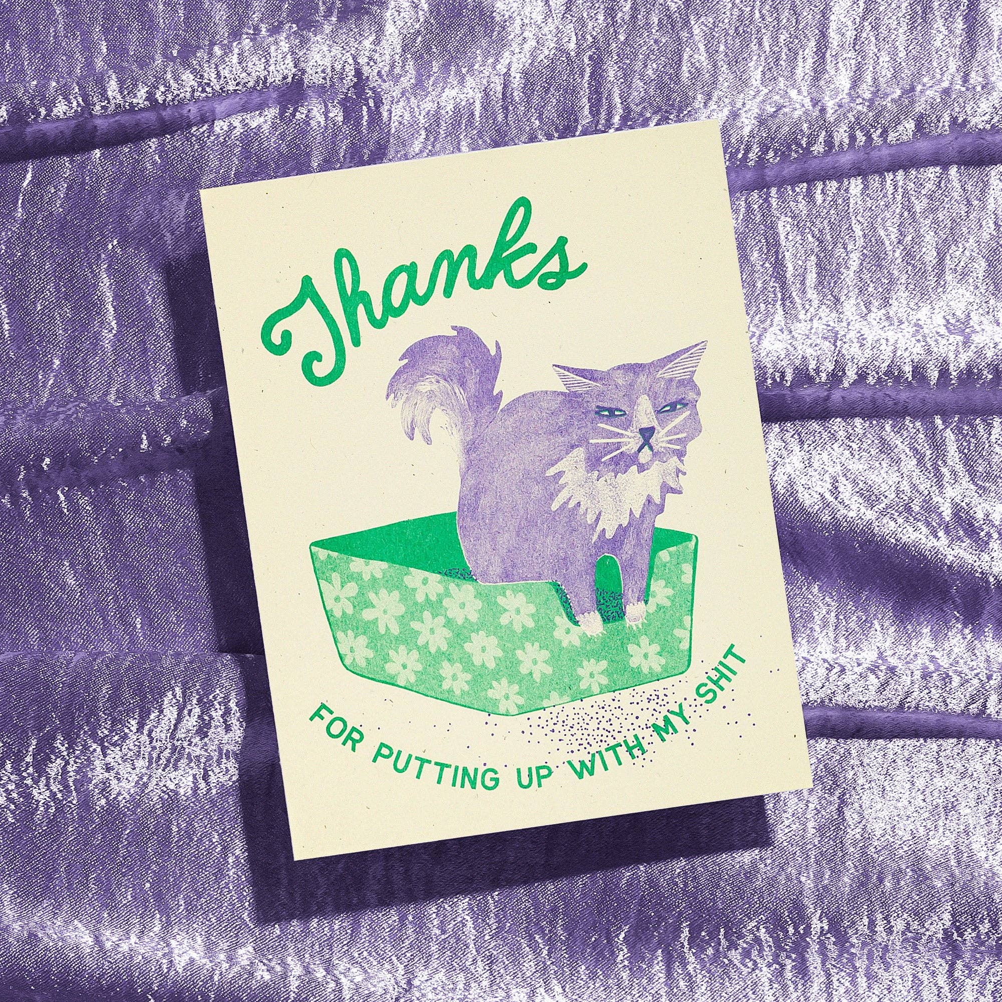 Thanks For Putting Up With My Shit Card - Image 2
