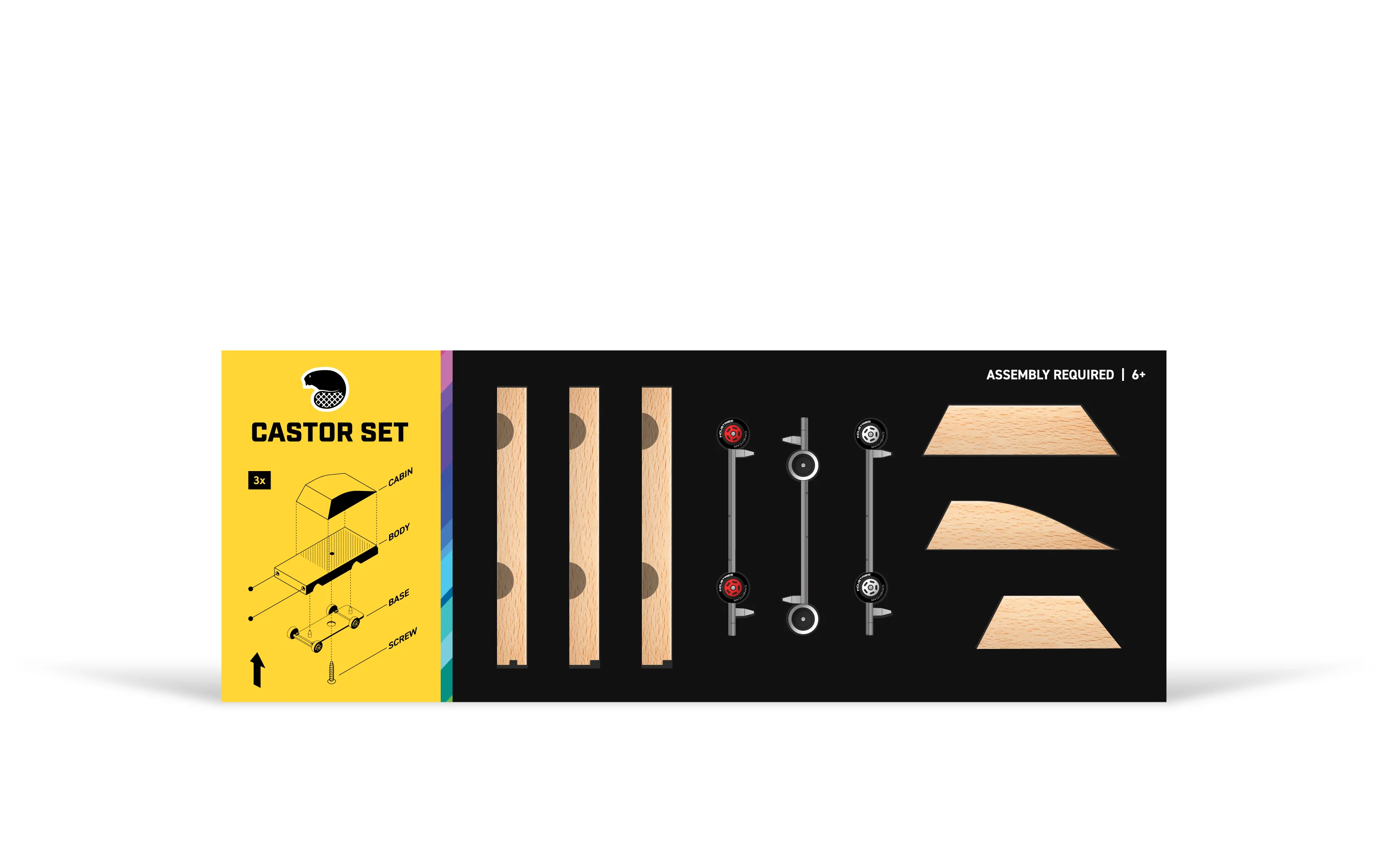 The Castor Wooden Car Set - Image 3