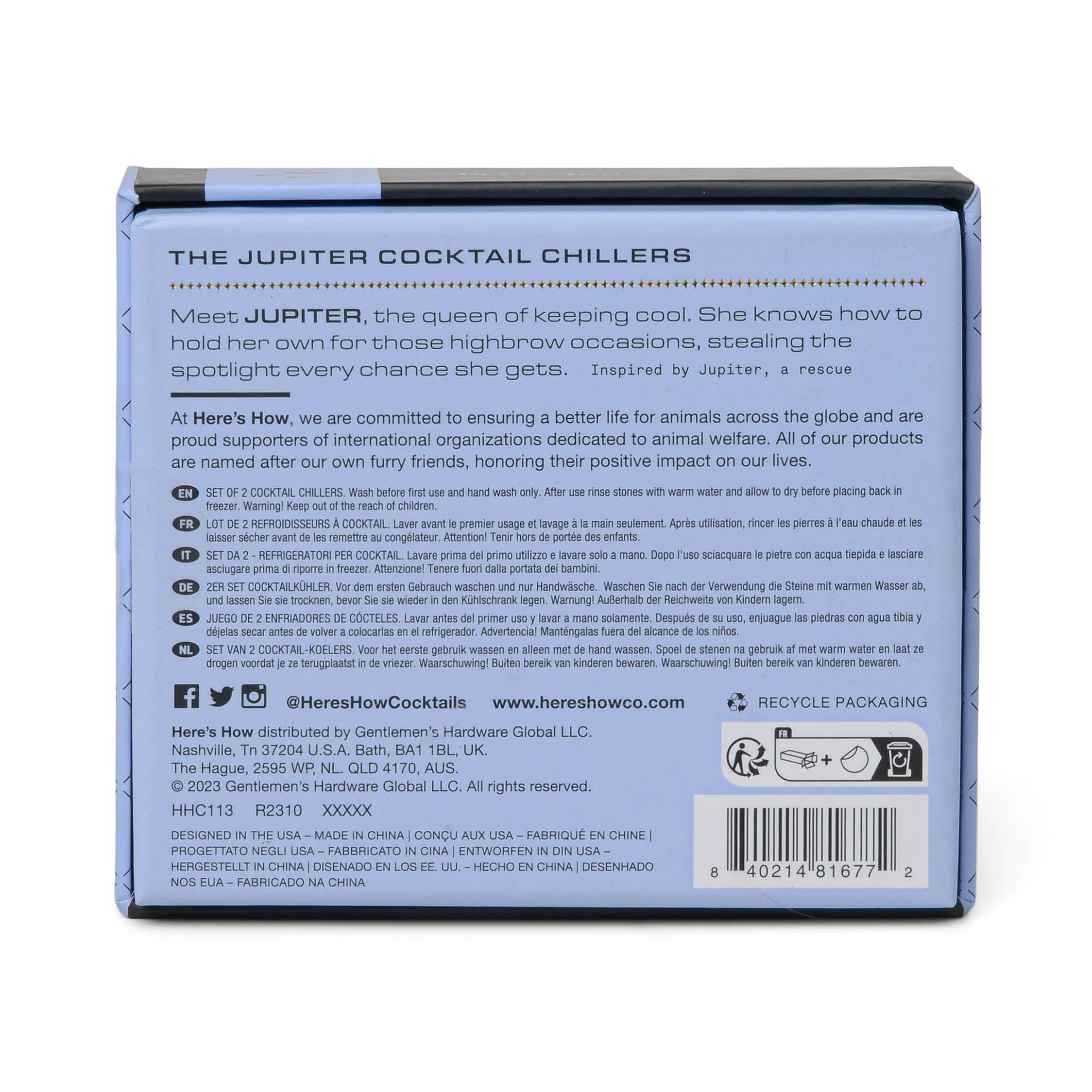 Silver Jupiter Cocktail Chillers, Set Of 2 - Image 3