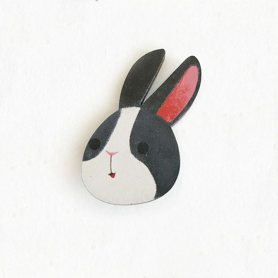 Rabbit Wooden Pin - Image 2
