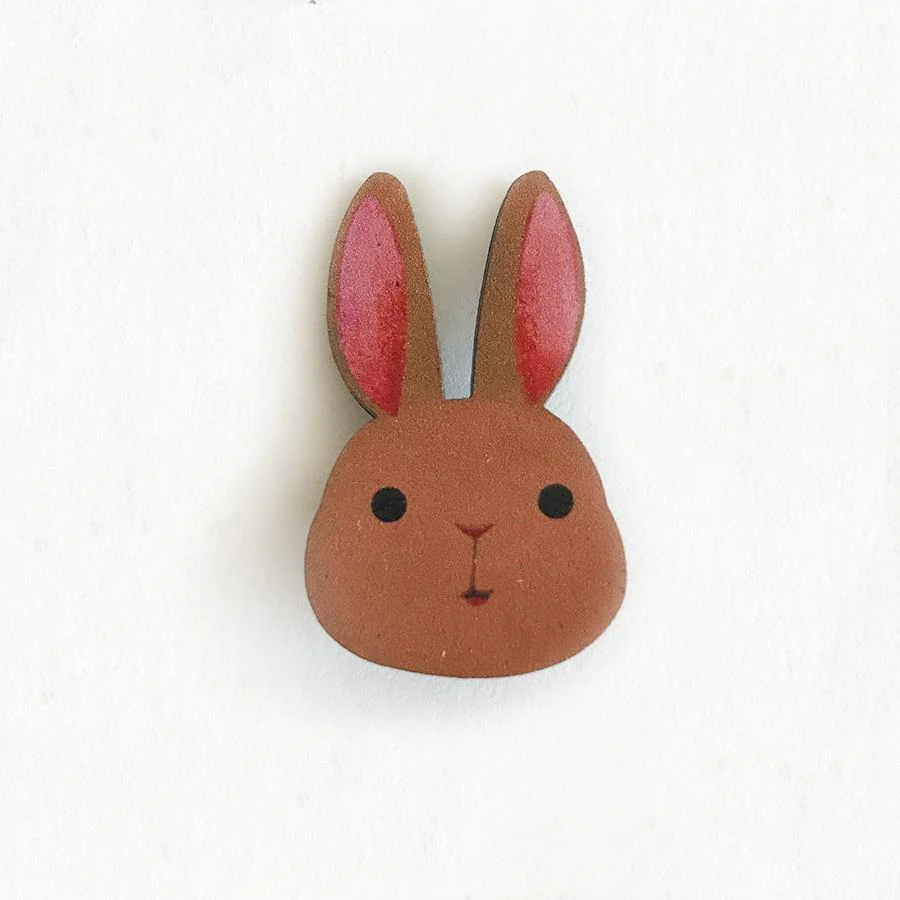 Rabbit Wooden Pin - Image 3