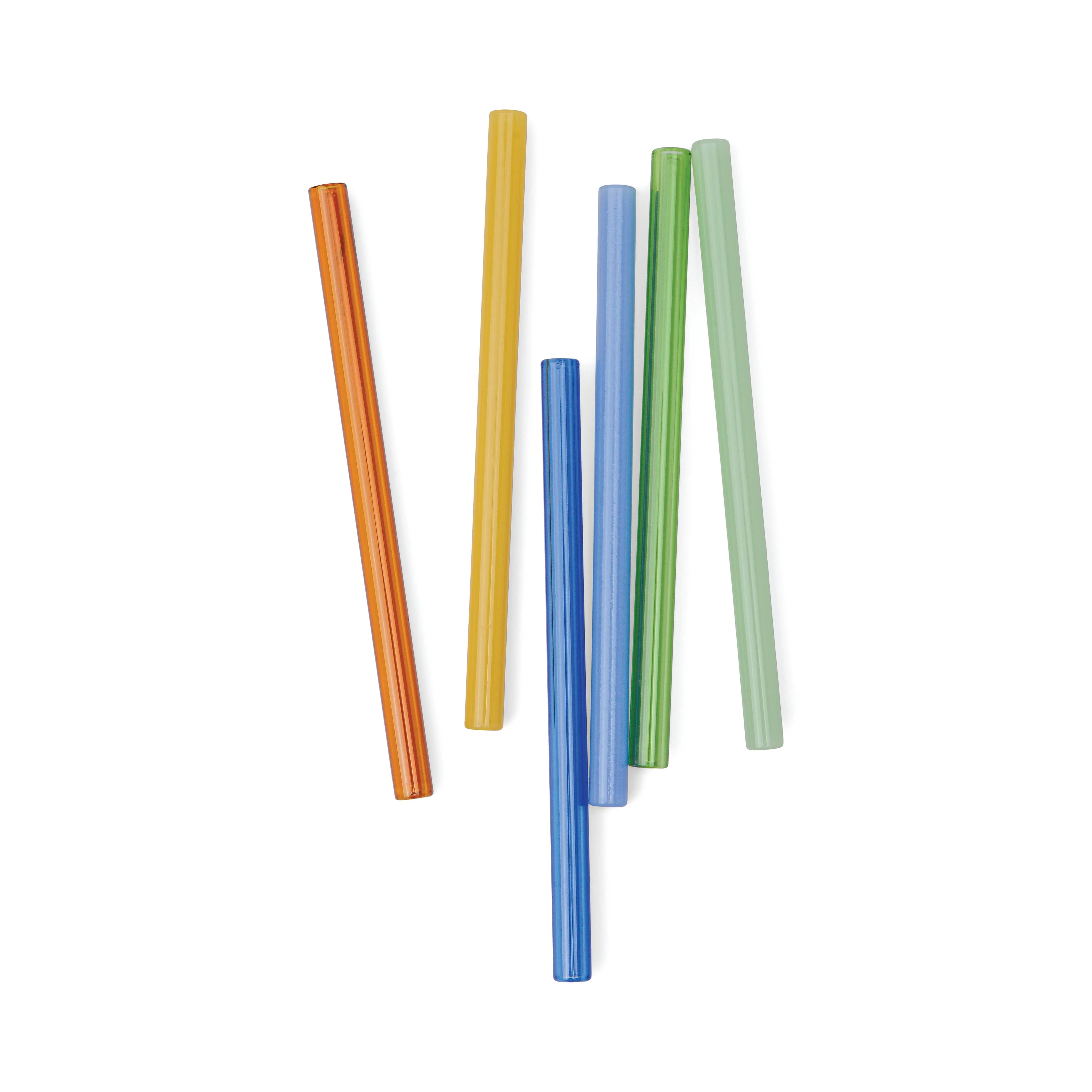 Whistler Colored Glass Straws, Set Of 6 - Image 2