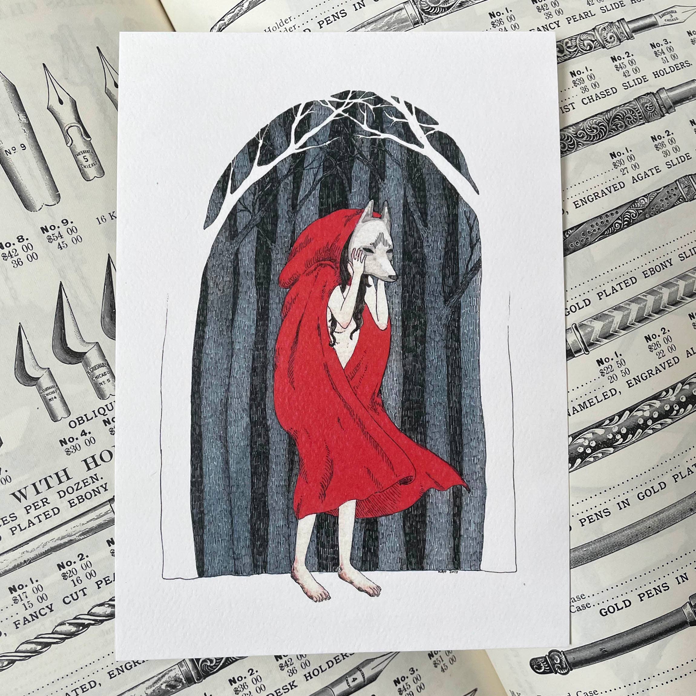 The Wolf's Mask Print - Image 2