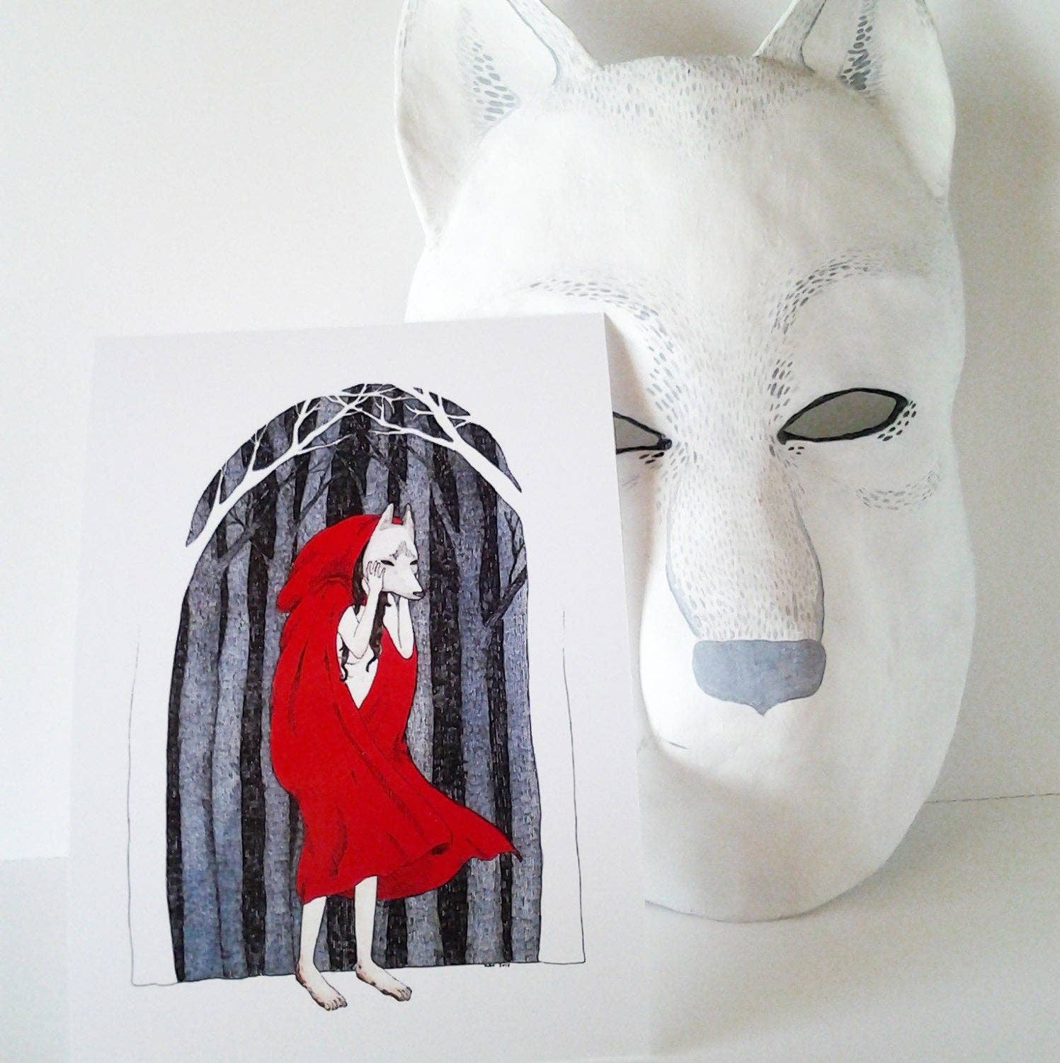 The Wolf's Mask Print - Image 3