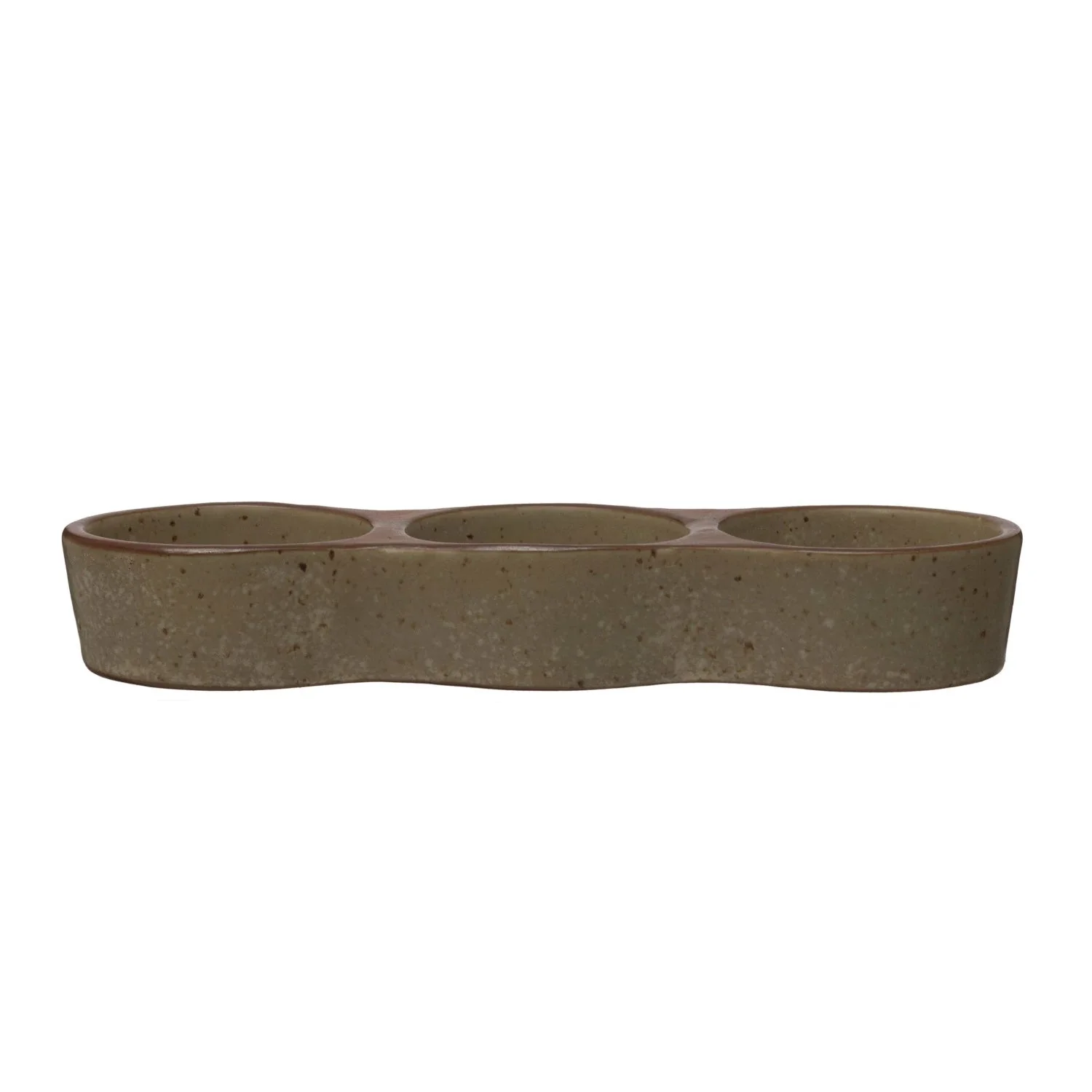Three Section Stoneware Dish - Image 2