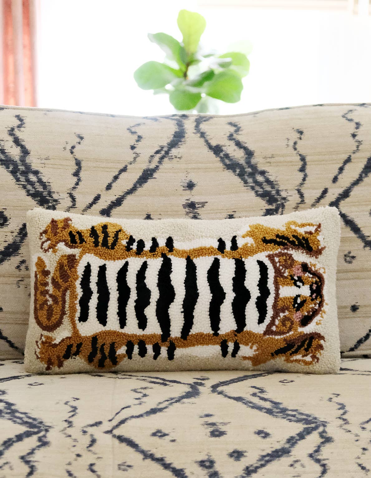 Tibetan Tiger Throw Pillow - Image 2