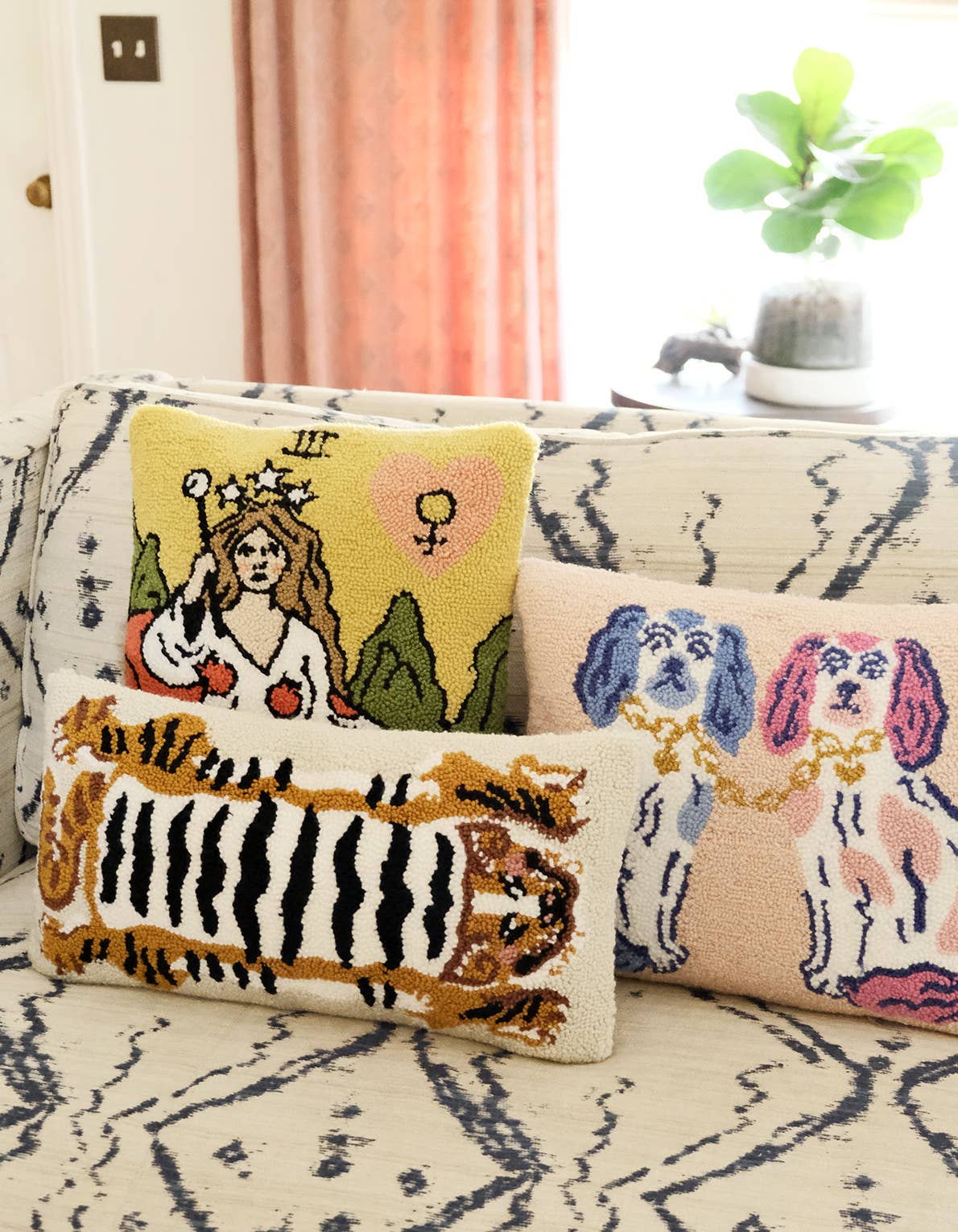 Tibetan Tiger Throw Pillow - Image 4