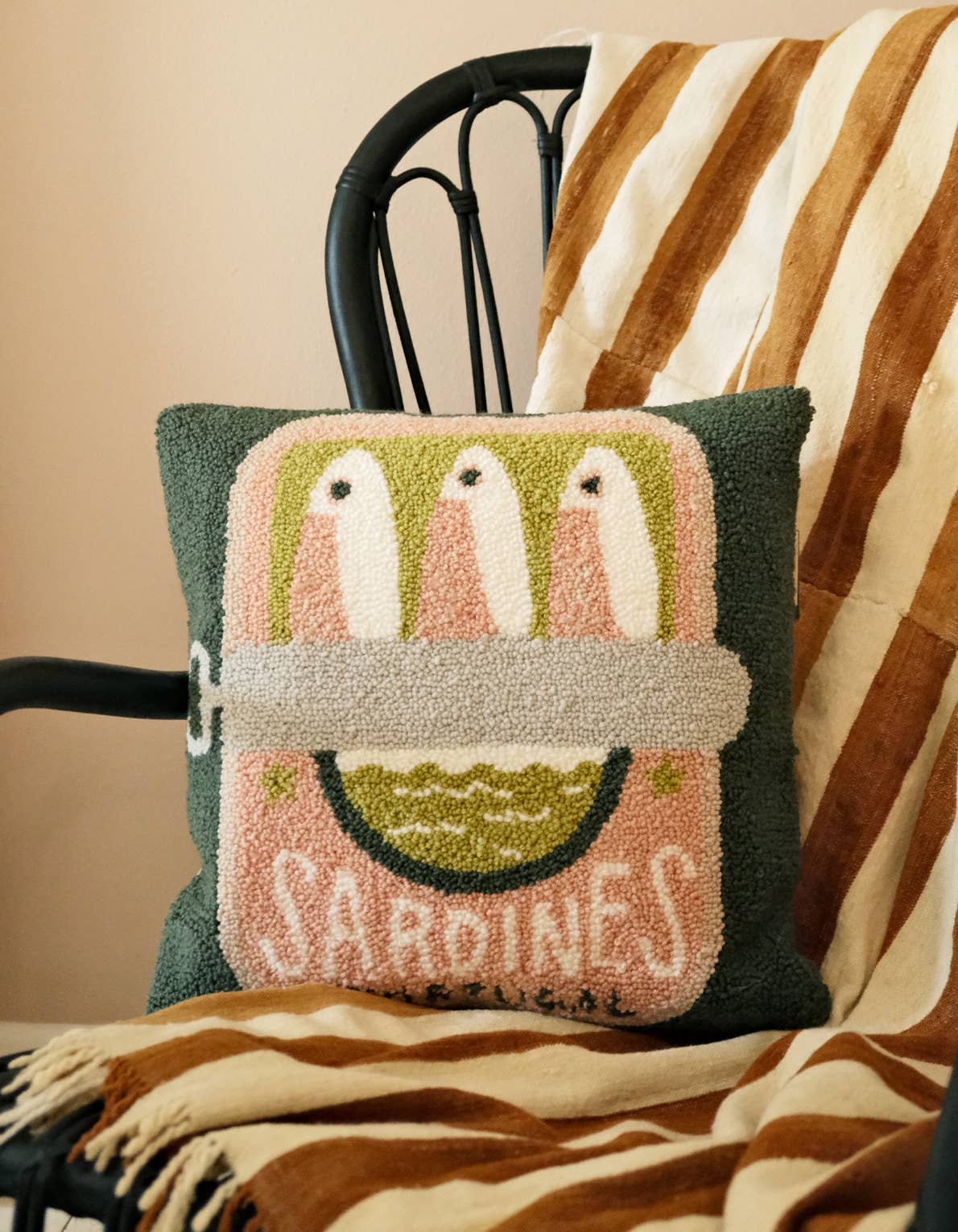 Tinned Fish Throw Pillow - Image 2
