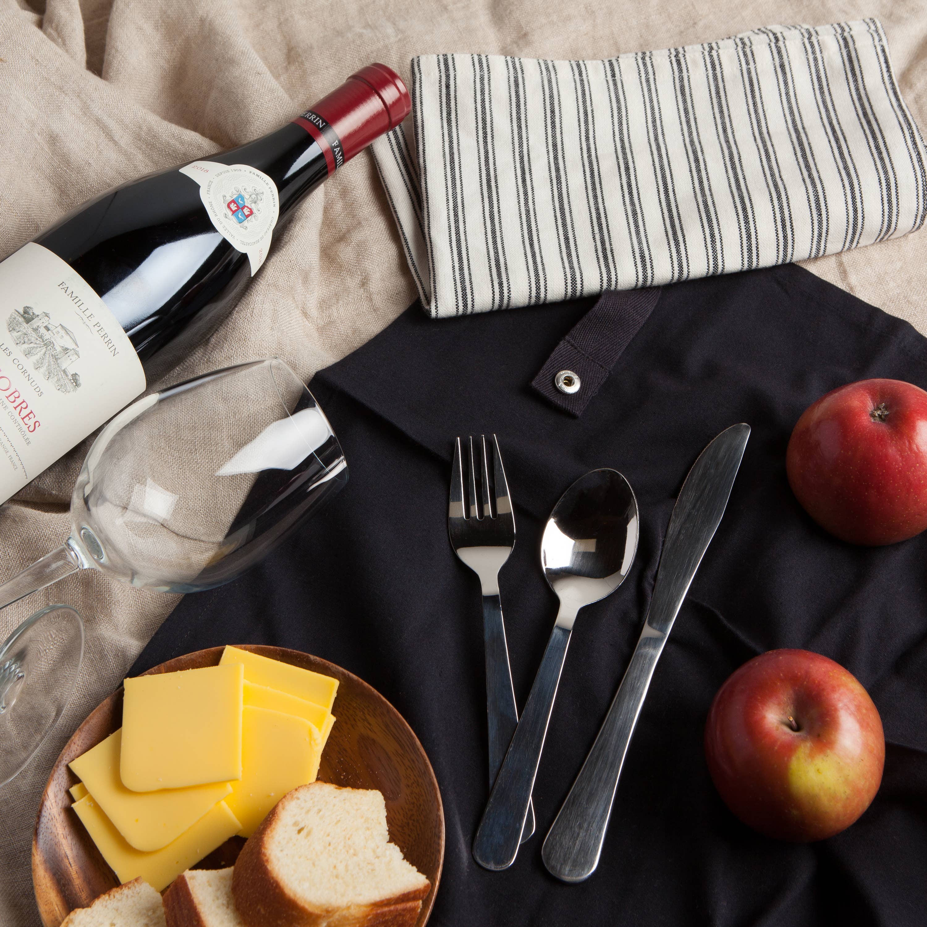 Ticking Stripe On-the-Go Roll Up Set - Image 3