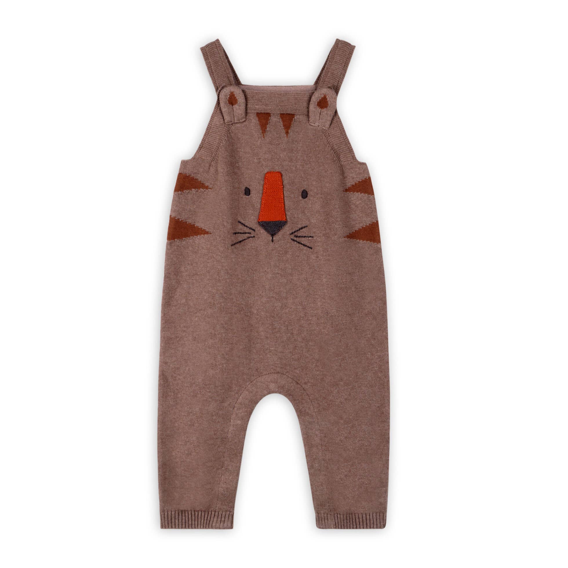 Tiger Knit Baby Overall Set - Image 4