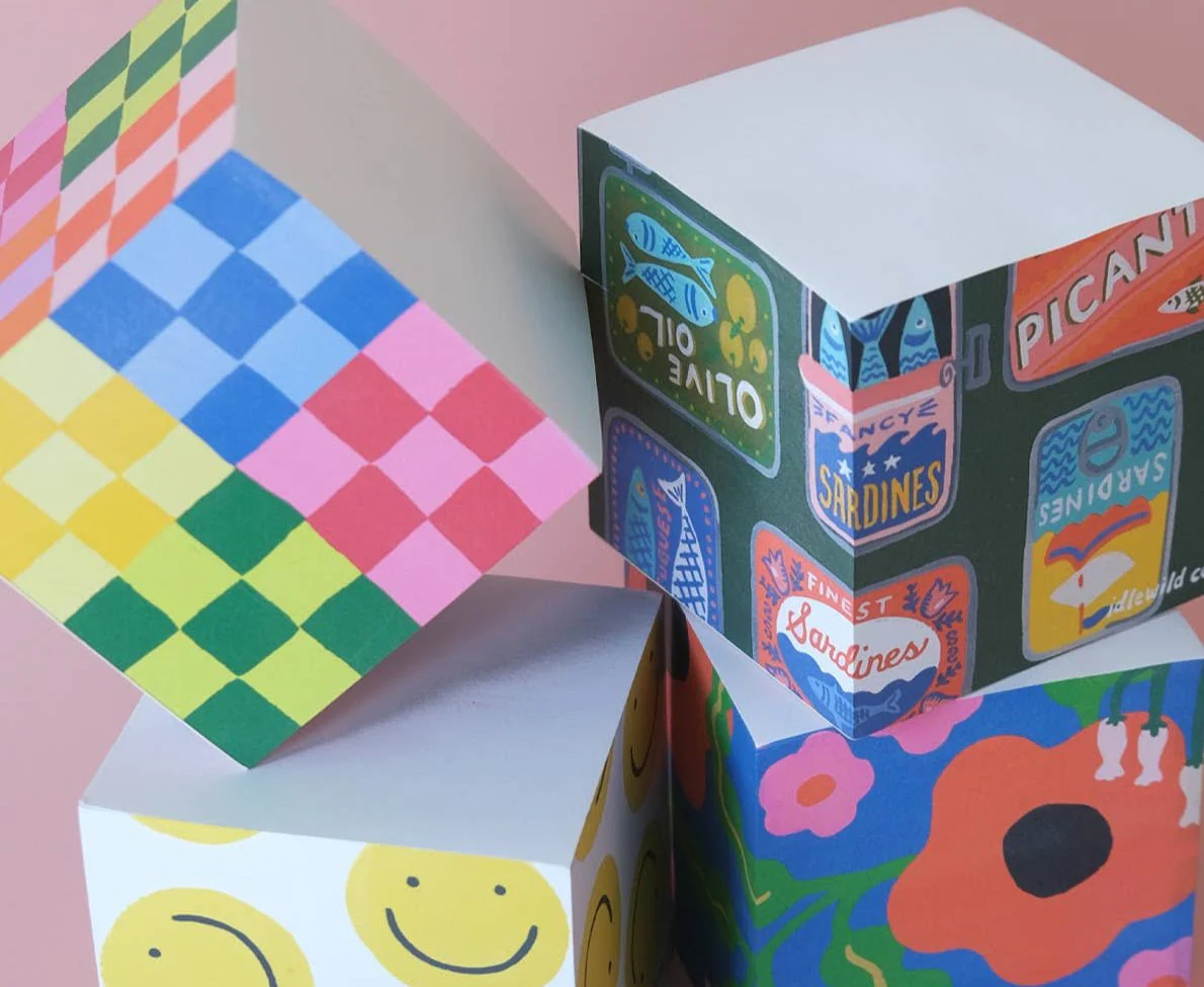 Tinned Fish Sticky Note Cube - Image 3