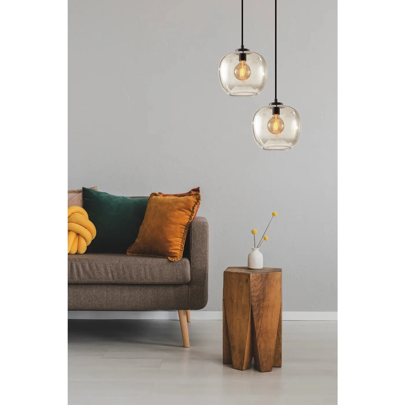 Tinted Glass Pendant Light - Image 2