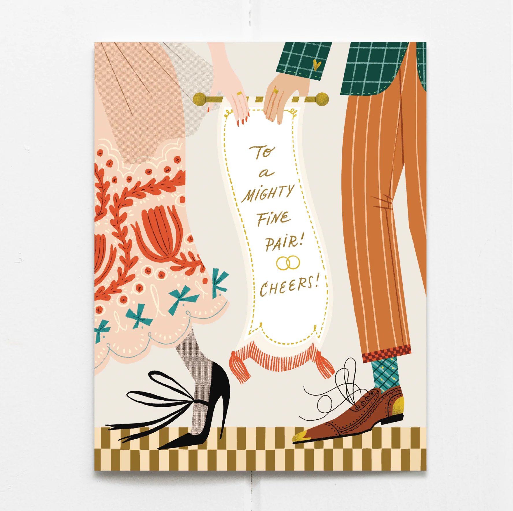 Might Fine Pair Wedding Card