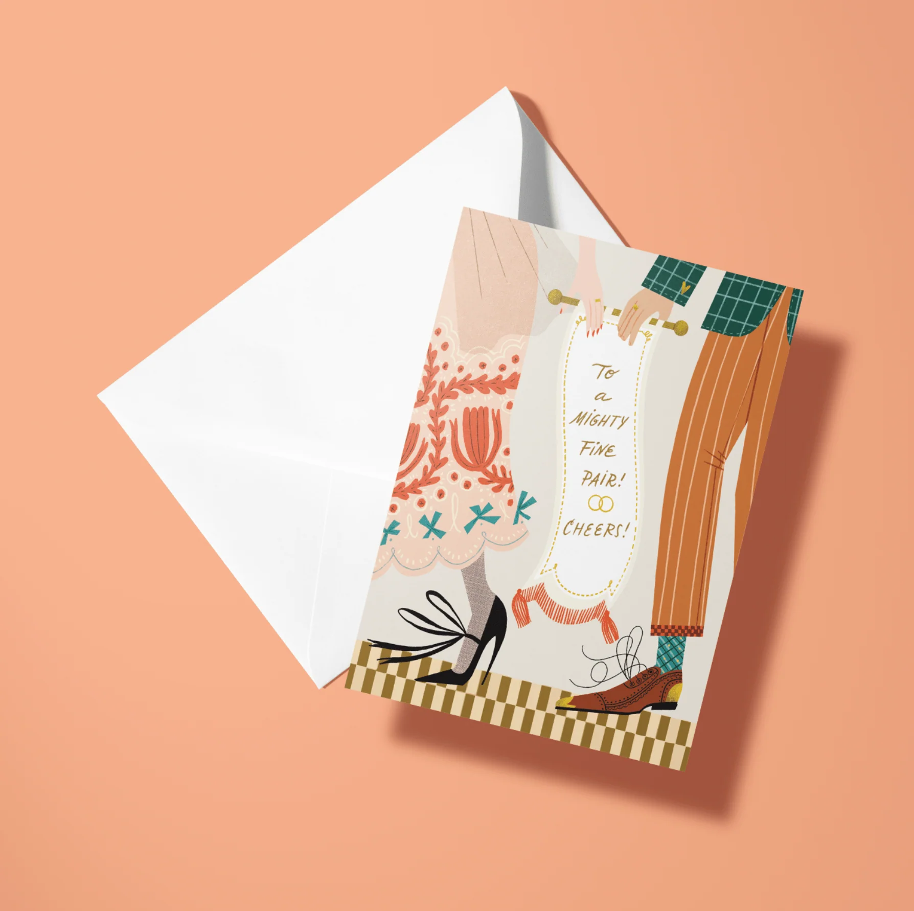 Might Fine Pair Wedding Card - Image 2