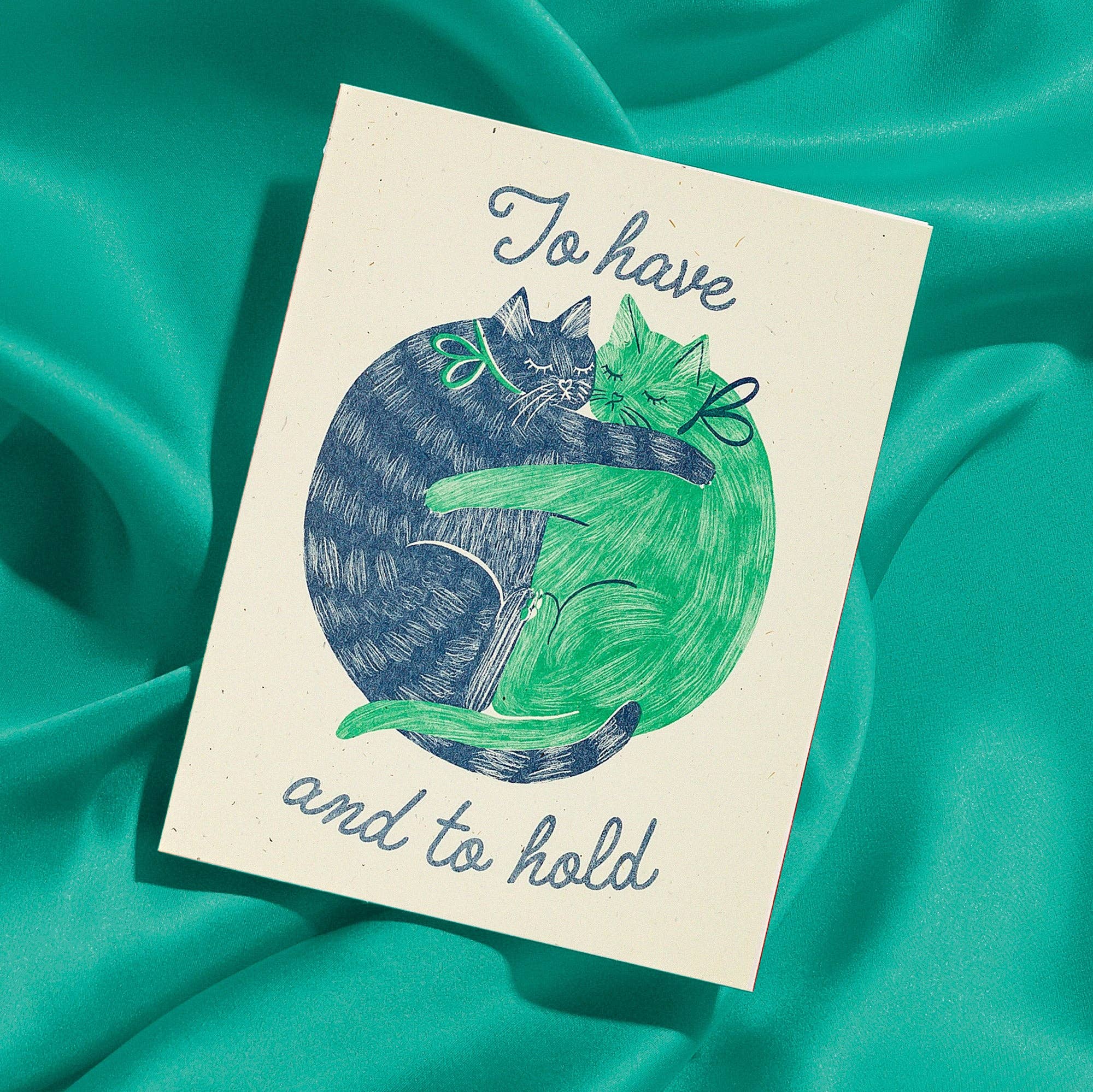 To Have And To Hold Cat Love Card - Image 2