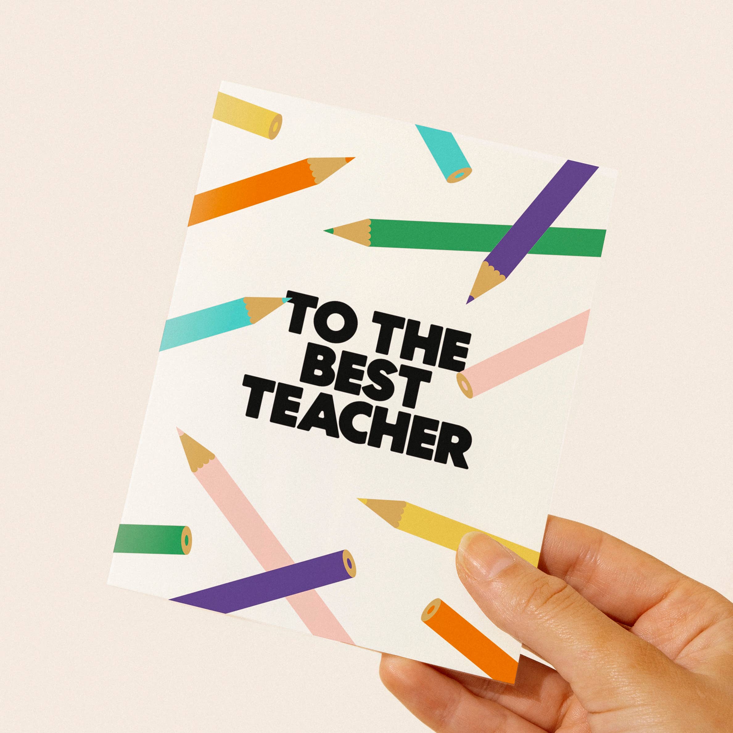 Color Pencils Best Teacher Card - Image 2