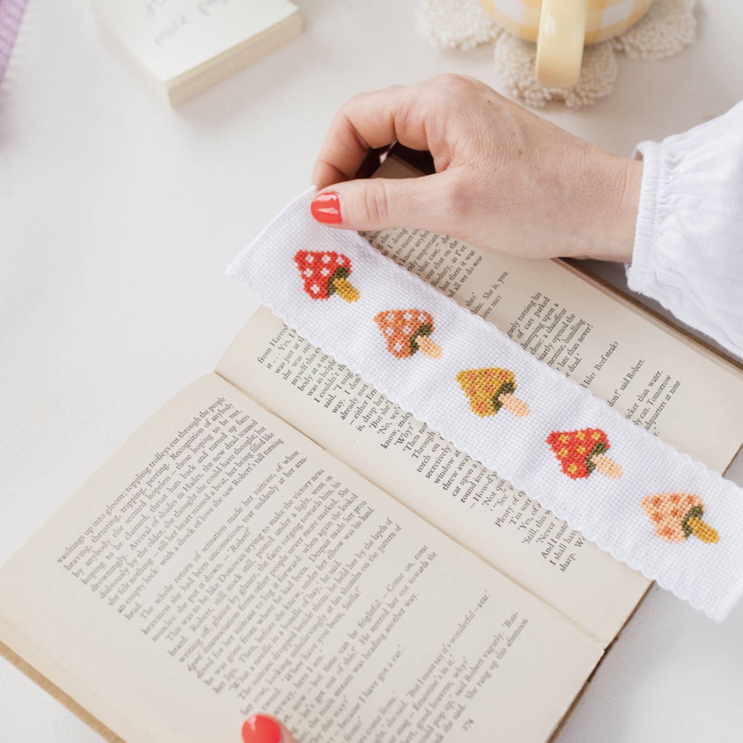 Toadstool Cross Stitch Bookmark Kit - Image 6