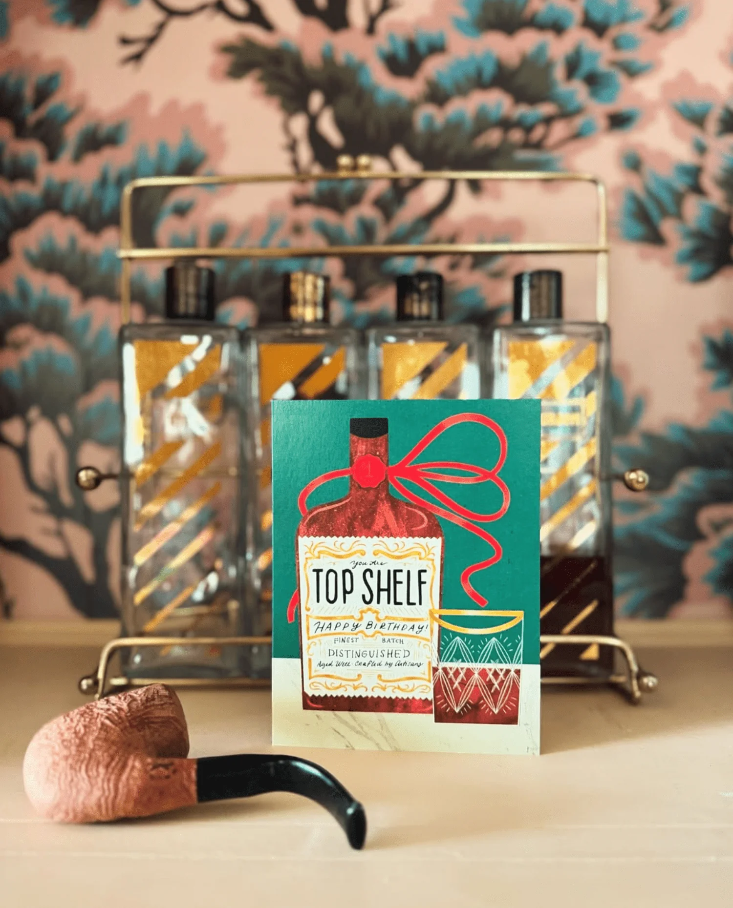 Top Shelf Whiskey Birthday Card - Image 2