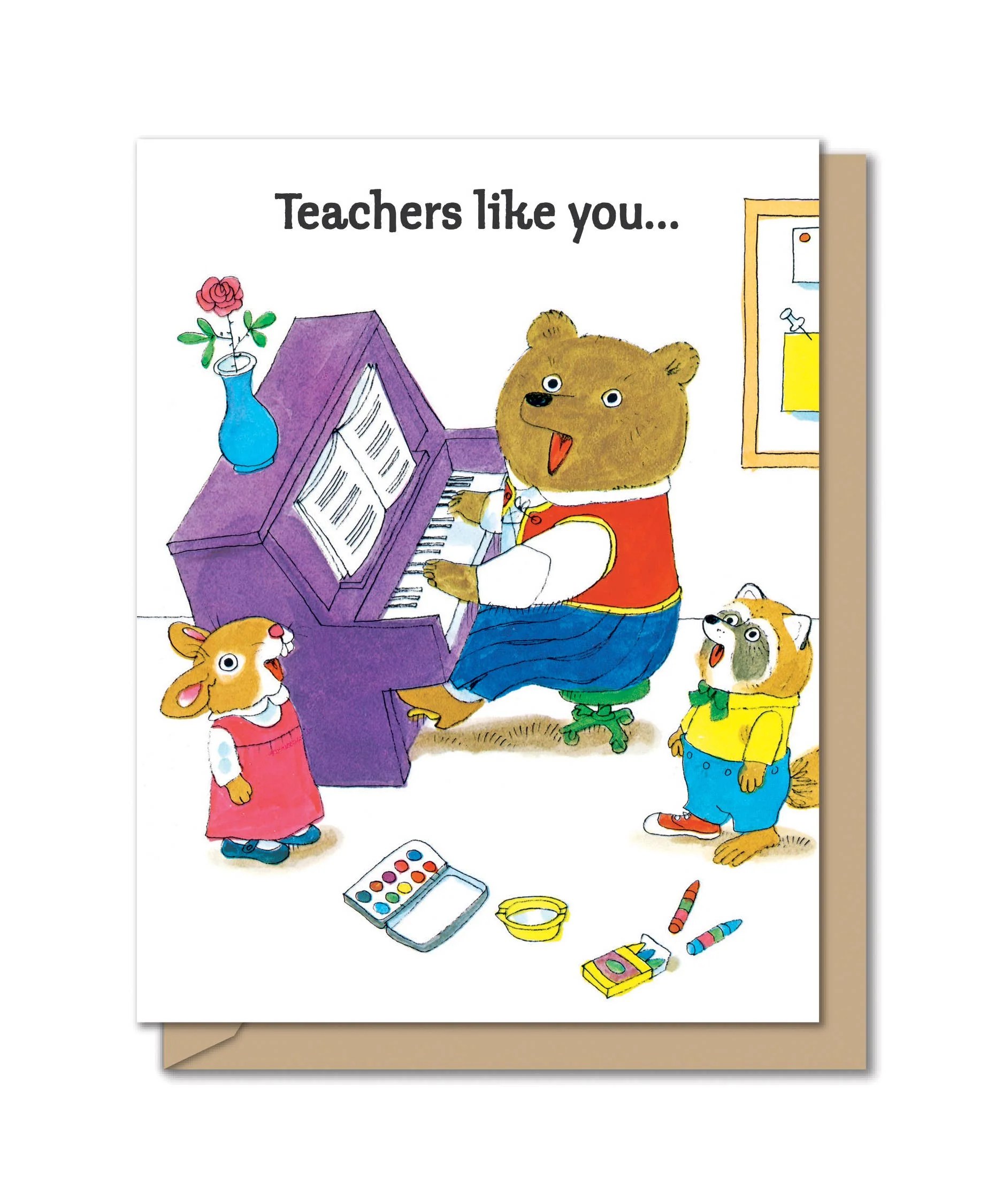 Very Best Teacher Tri-fold Card - Image 2