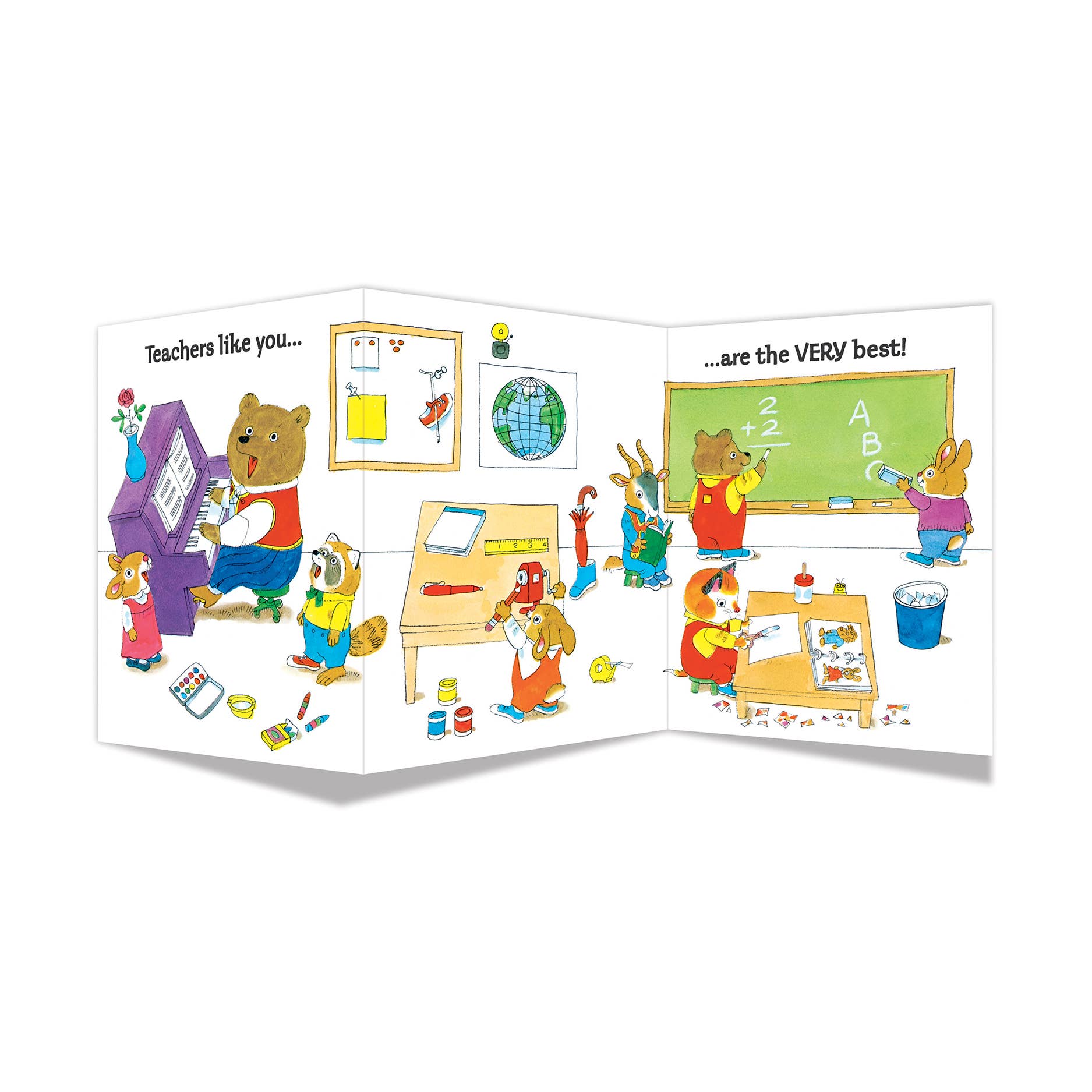 Very Best Teacher Tri-fold Card - Image 3