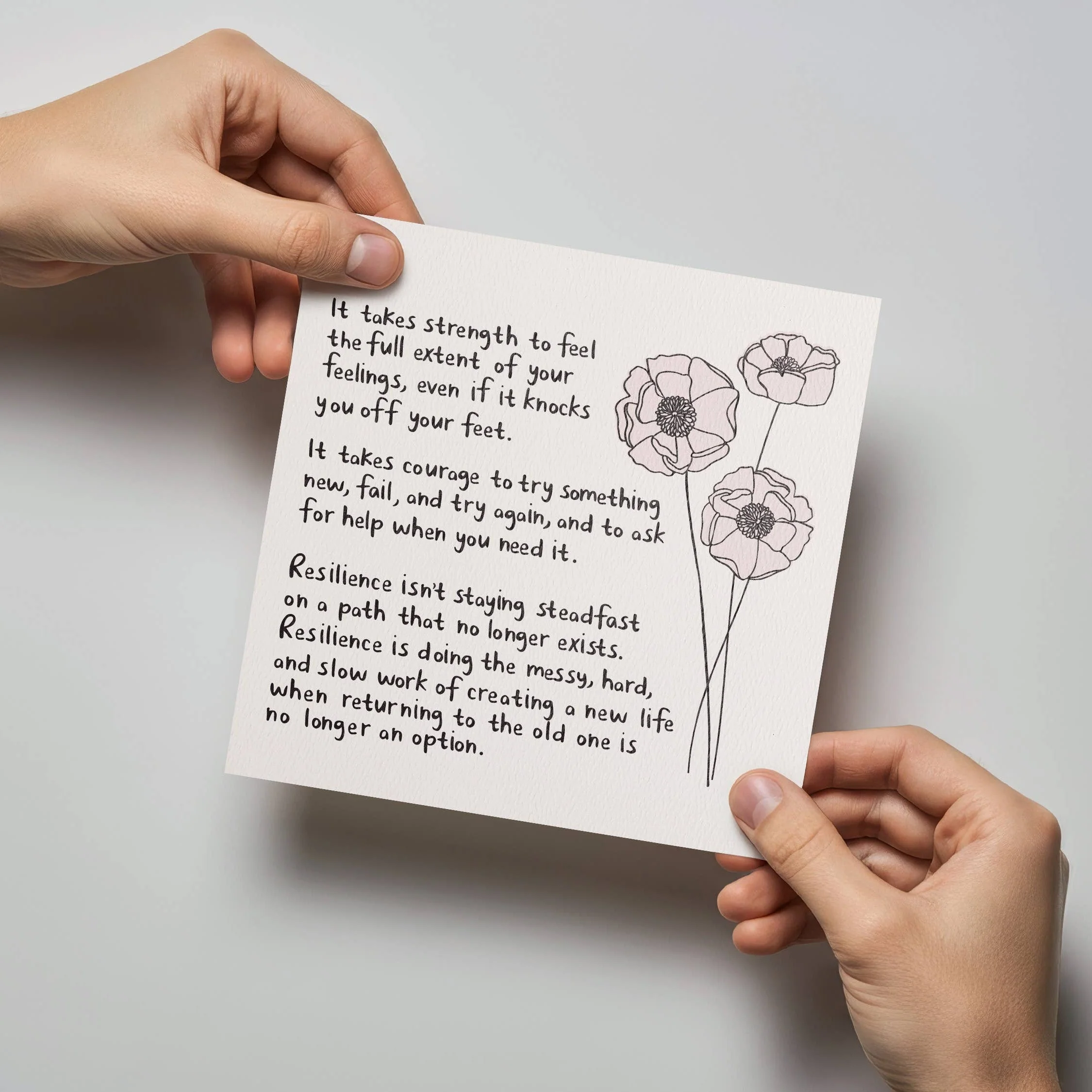 True Resilience Sympathy Card - Image 3