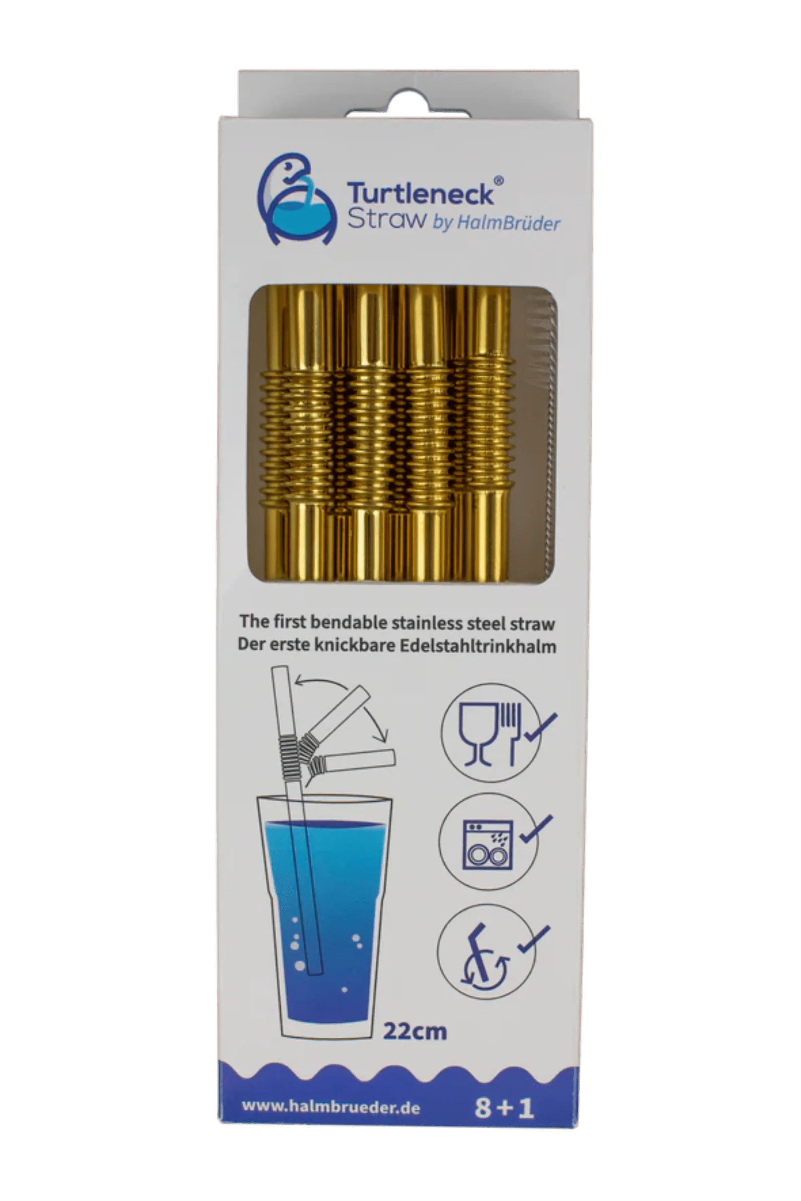 Turtleneck Stainless Steel Bendable Straws - Image 2