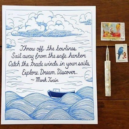 Twain Art Print - Image 2