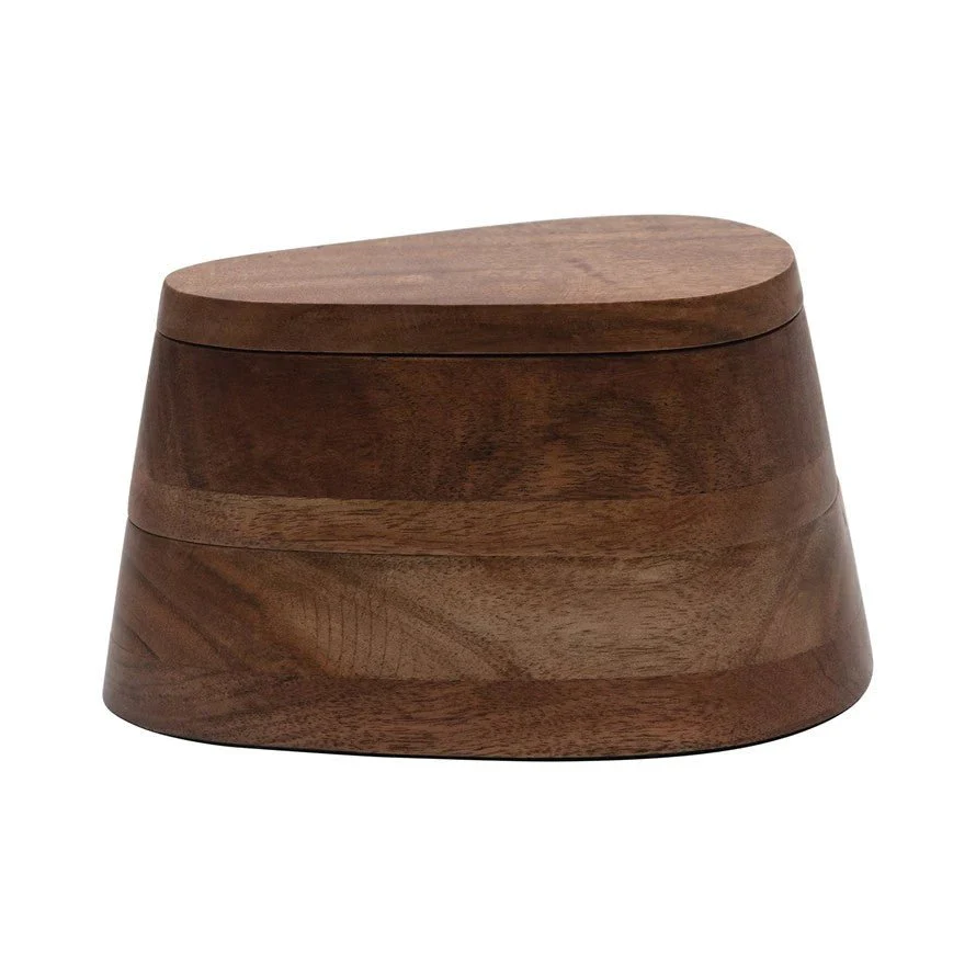 Two-Tier Acacia Wood Salt Box - Image 5