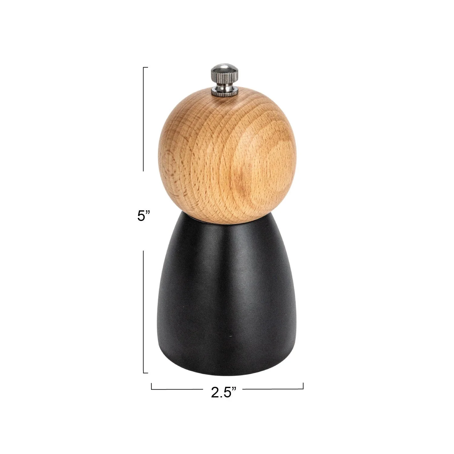Two-Tone Rubberwood Salt/Pepper Mills - Image 5