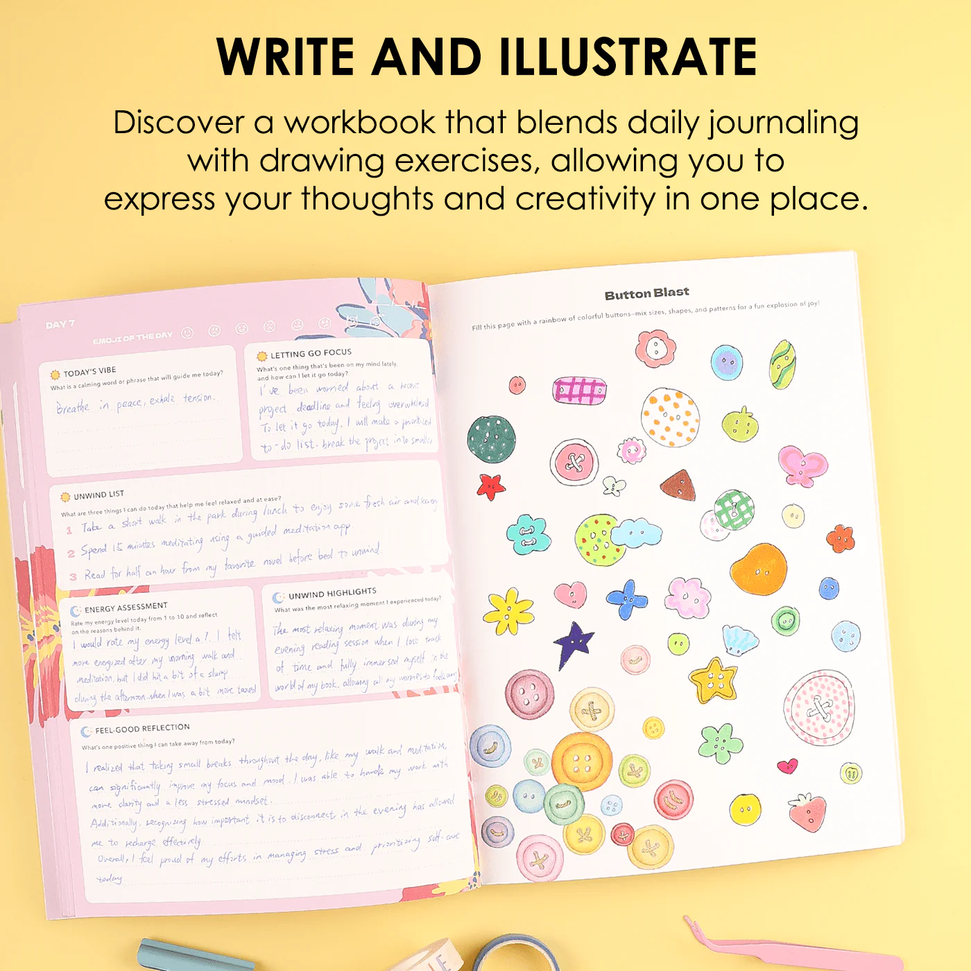 Unwind Every Day Self Care Art Workbook - Image 7