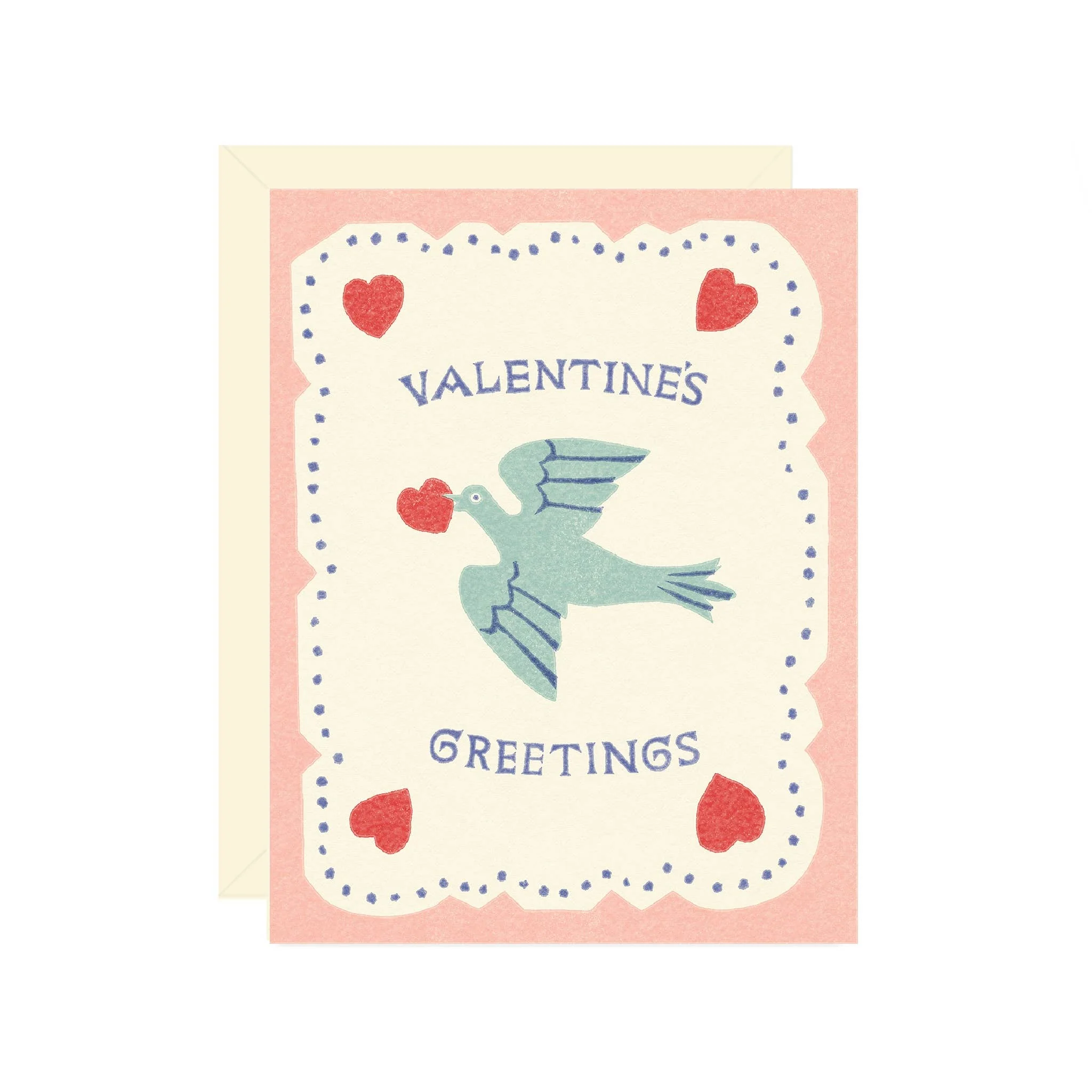 Valentine's Bird Greeting Greeting Card