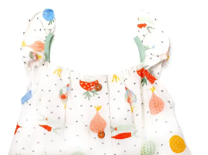 Veggie Ruffle Baby Jumpsuit - Image 3