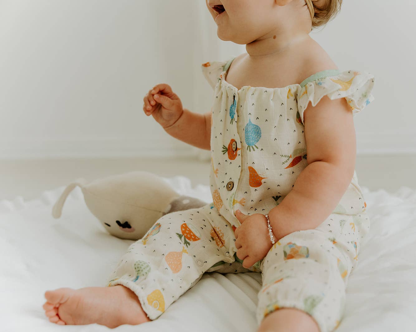 Veggie Ruffle Baby Jumpsuit - Image 4