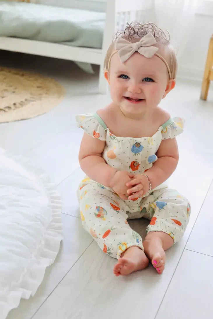 Veggie Ruffle Baby Jumpsuit - Image 5