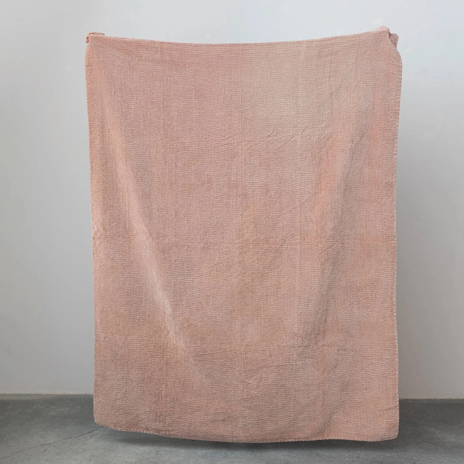 Kantha Stitch Velvet Throw Blanket - Image 5