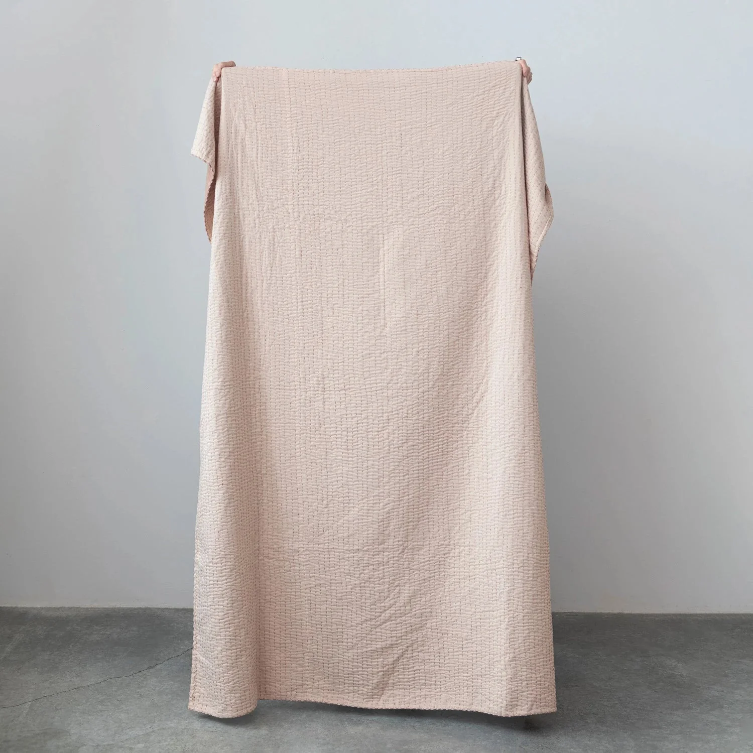Kantha Stitch Velvet Throw Blanket - Image 6