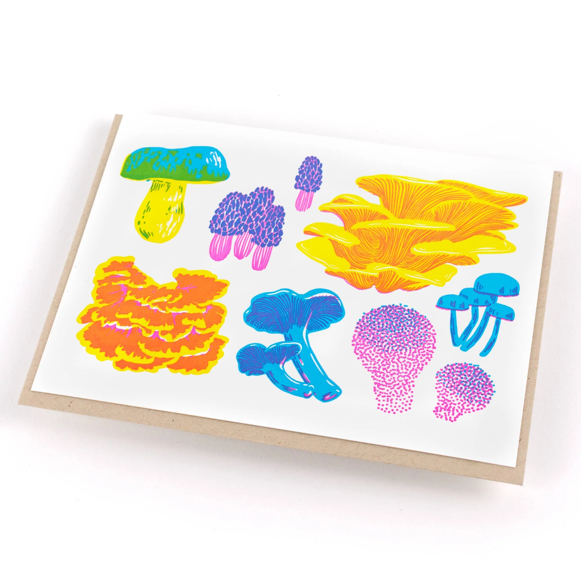 Vibrant Fruiting Fungi Card - Image 2