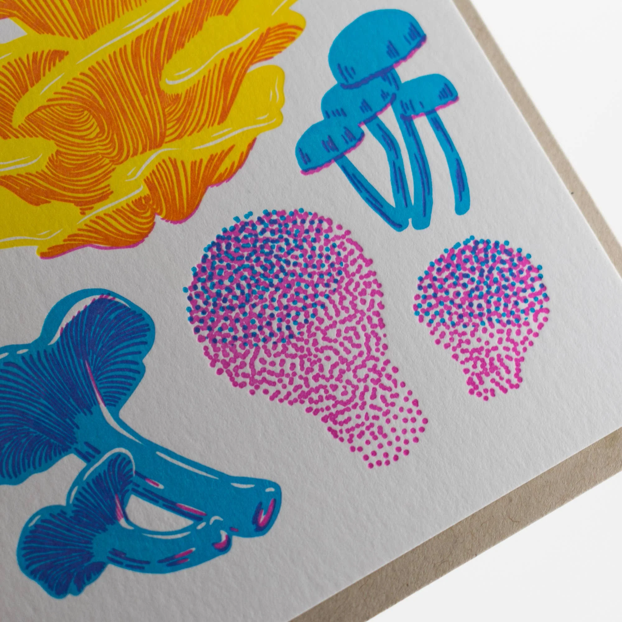 Vibrant Fruiting Fungi Card - Image 3