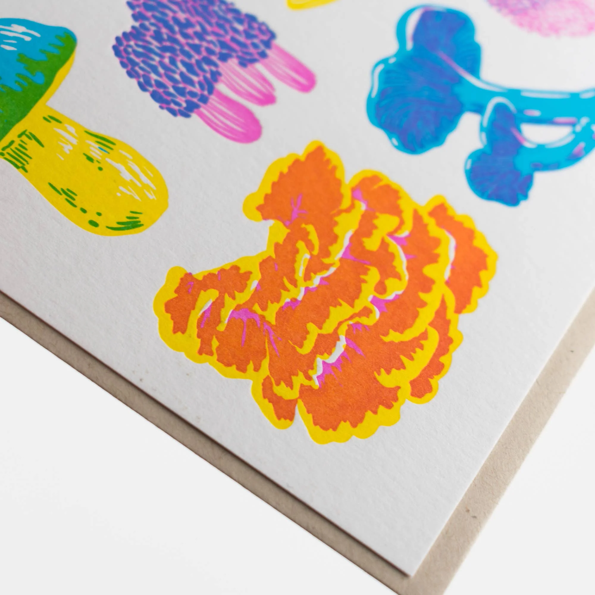 Vibrant Fruiting Fungi Card - Image 4