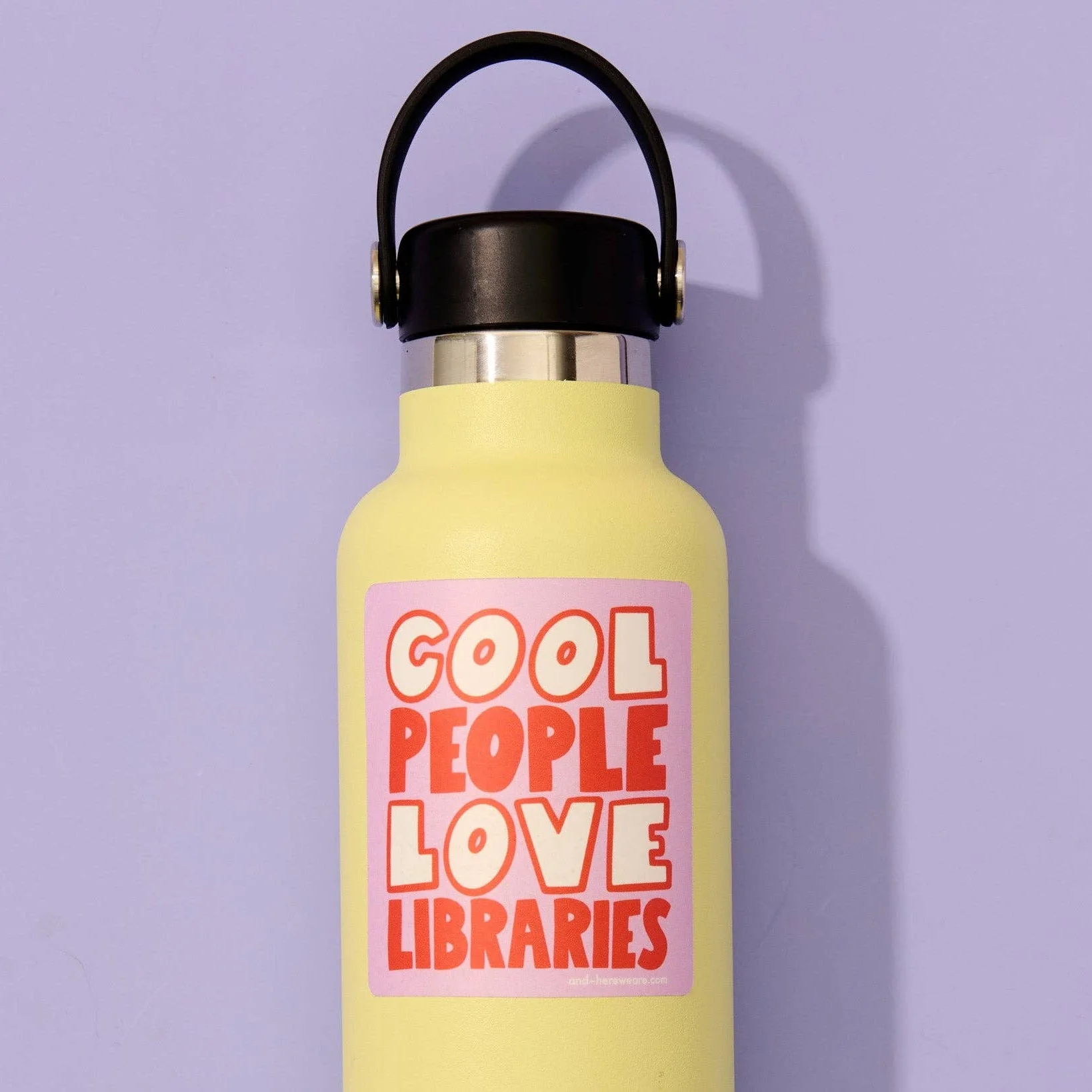 Cool People Love Libraries Sticker - Image 2
