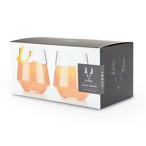 Crystal Angled Cocktail Tumblers Set/2 - Image 3