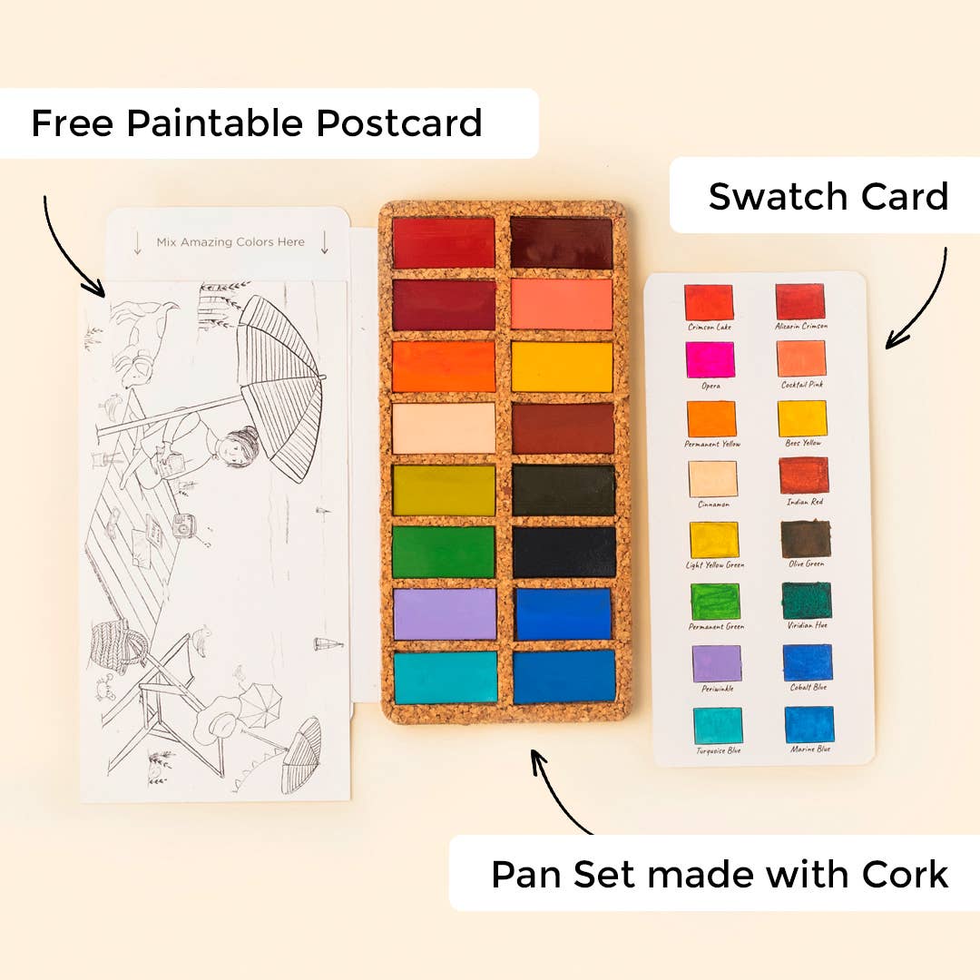 Watercolor Pans: Spring - 16 Colors - Image 2