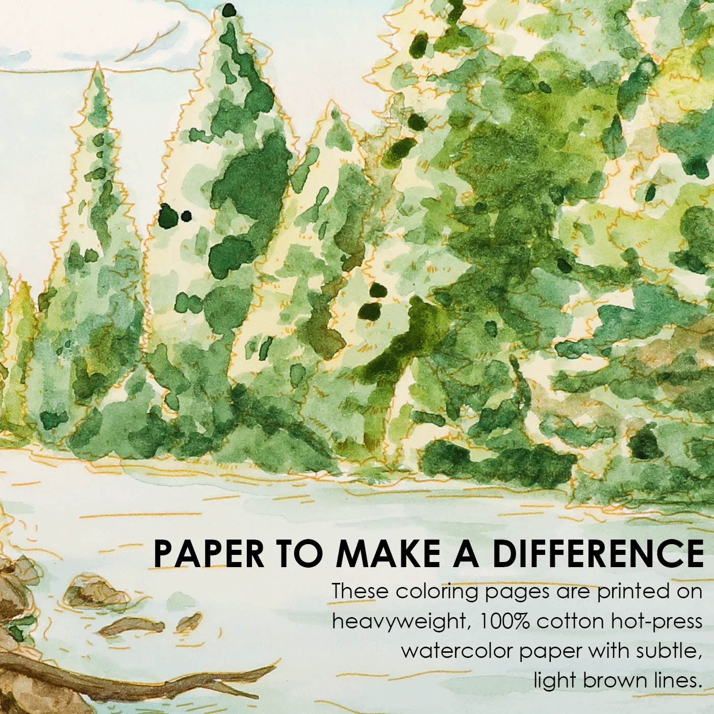 Watercolor Coloring Book: Forest - Image 5
