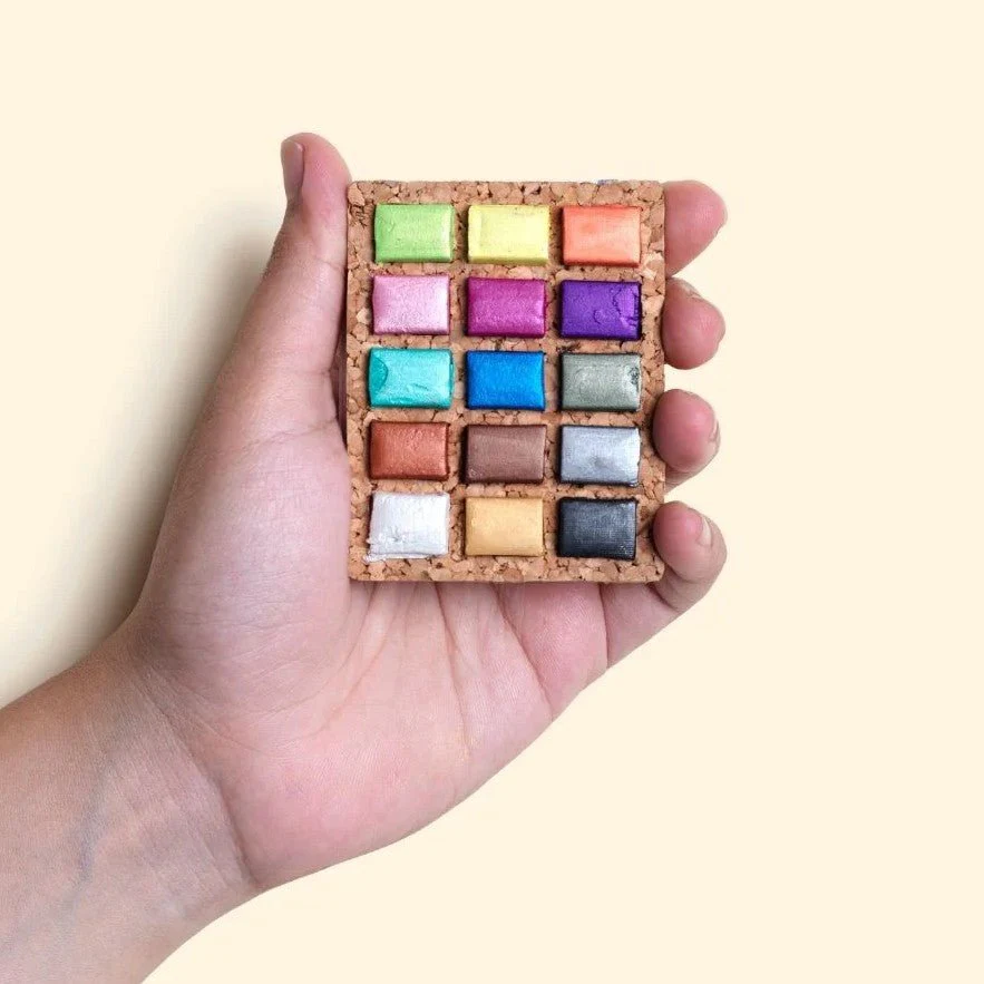 Watercolor Pans: Metallic - 15 Colors - Image 2