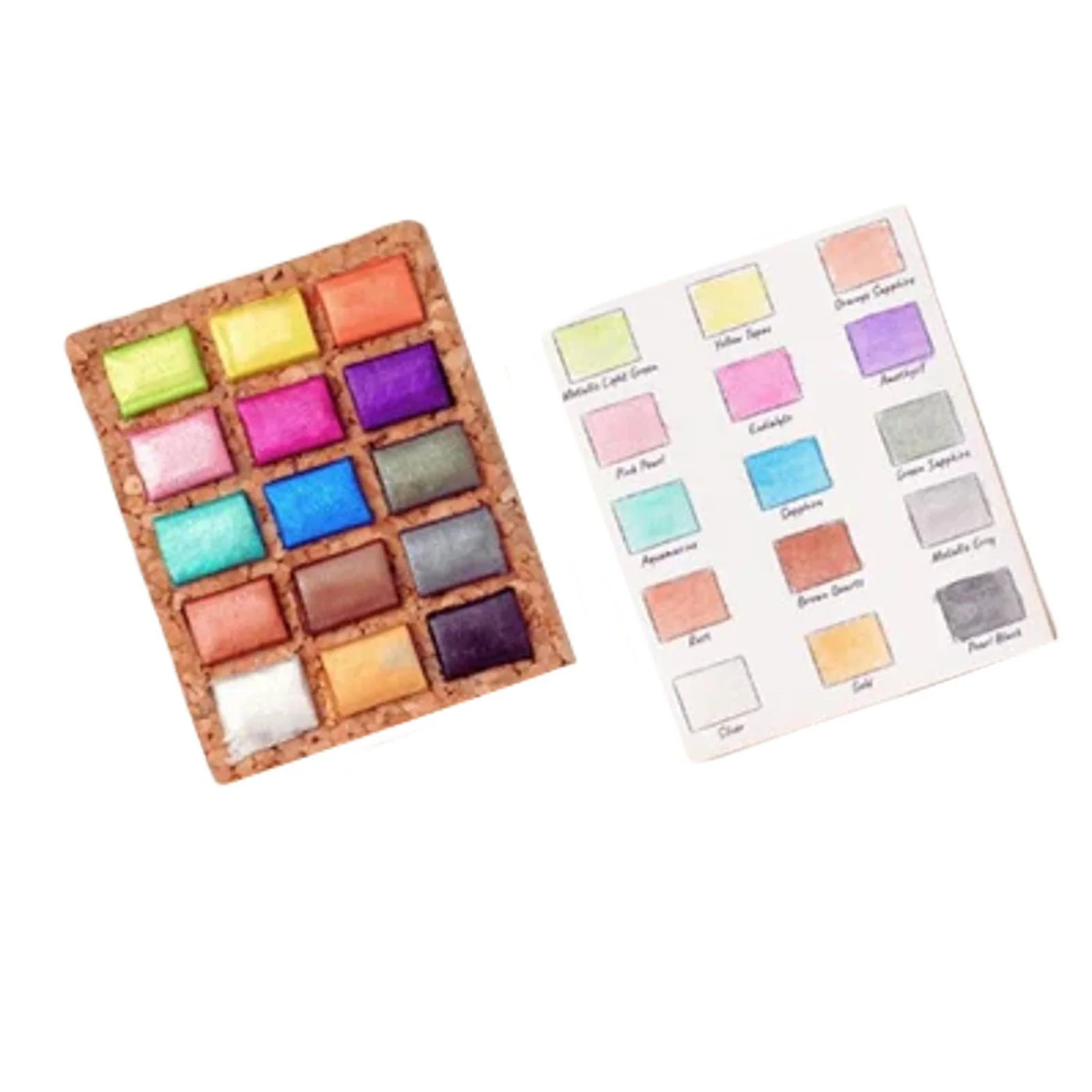 Watercolor Pans: Metallic - 15 Colors - Image 4