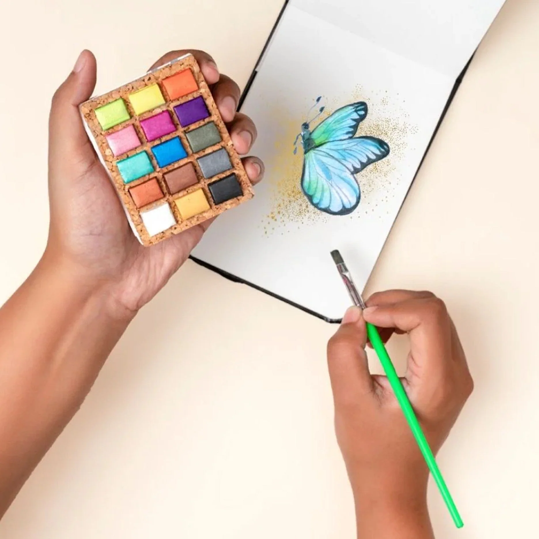 Watercolor Pans: Metallic - 15 Colors - Image 5