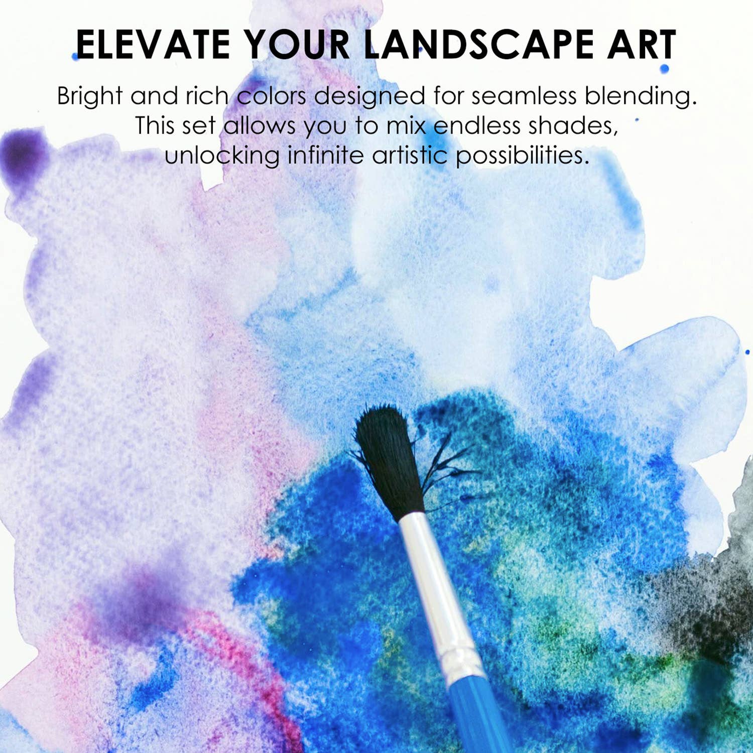 Pocket Watercolor Set of 12 with Brush: Landscape Colors - Image 6